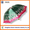 China Ladies Fashion 3 Folding Satin Umbrella In Bangladesh